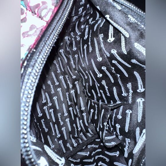 Betseyville Vintage Betsey Johnson Pink Cheetah Quilted Barrel Purse Habdbag - Picture 6 of 12